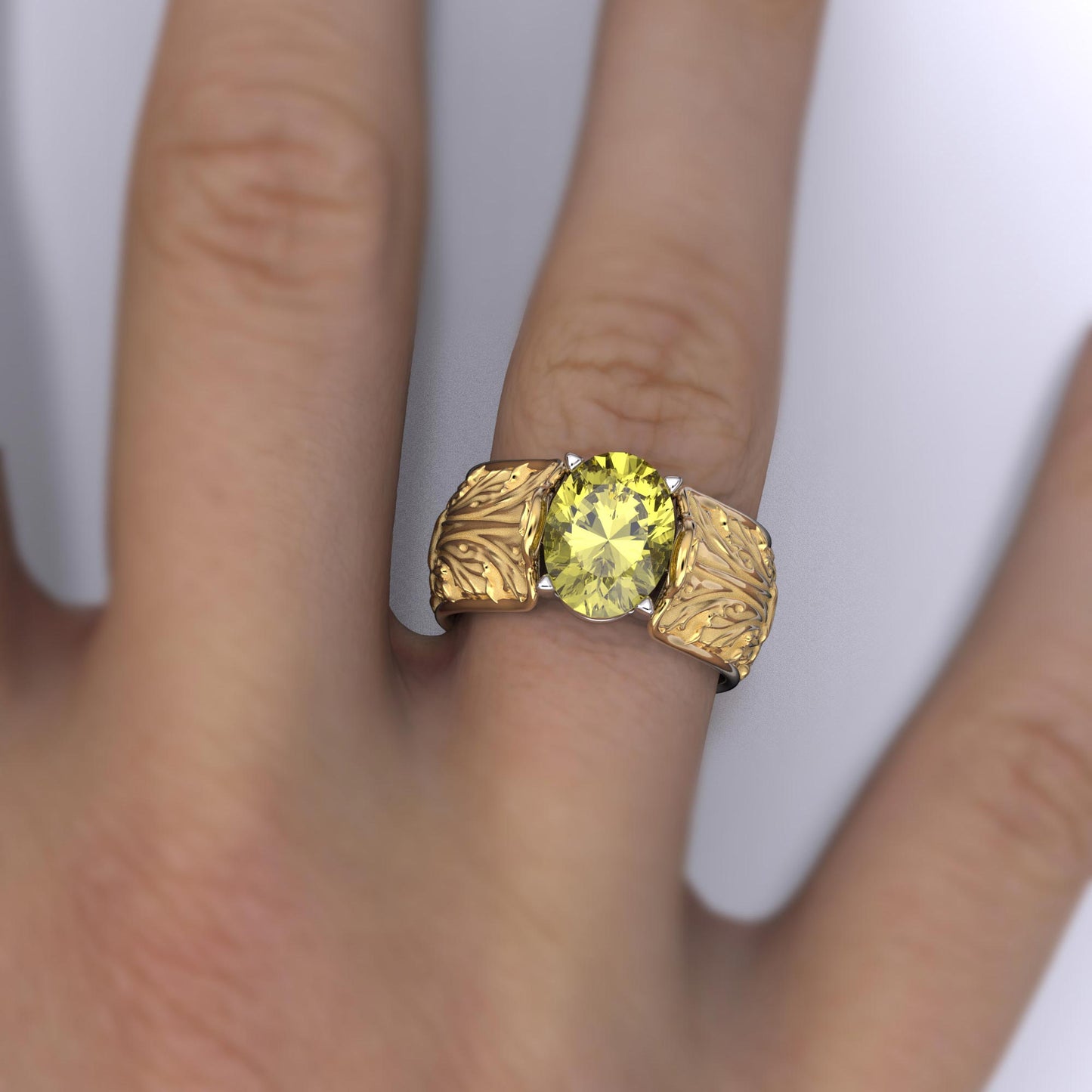 2/4 payment Reserved for Alisa 14k Yellow Gold Ring, Turkish Color Change Diaspore