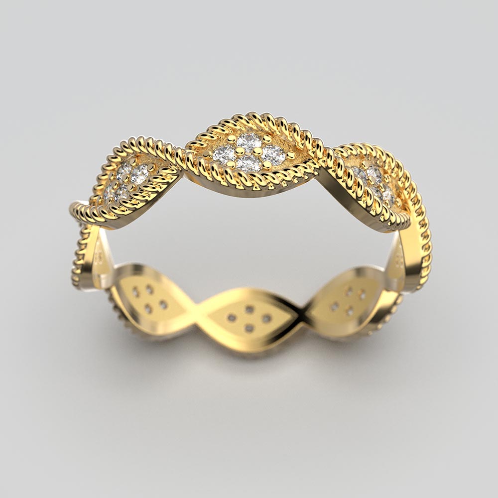 Anello Infinity Diamonds Oro Made in Italy