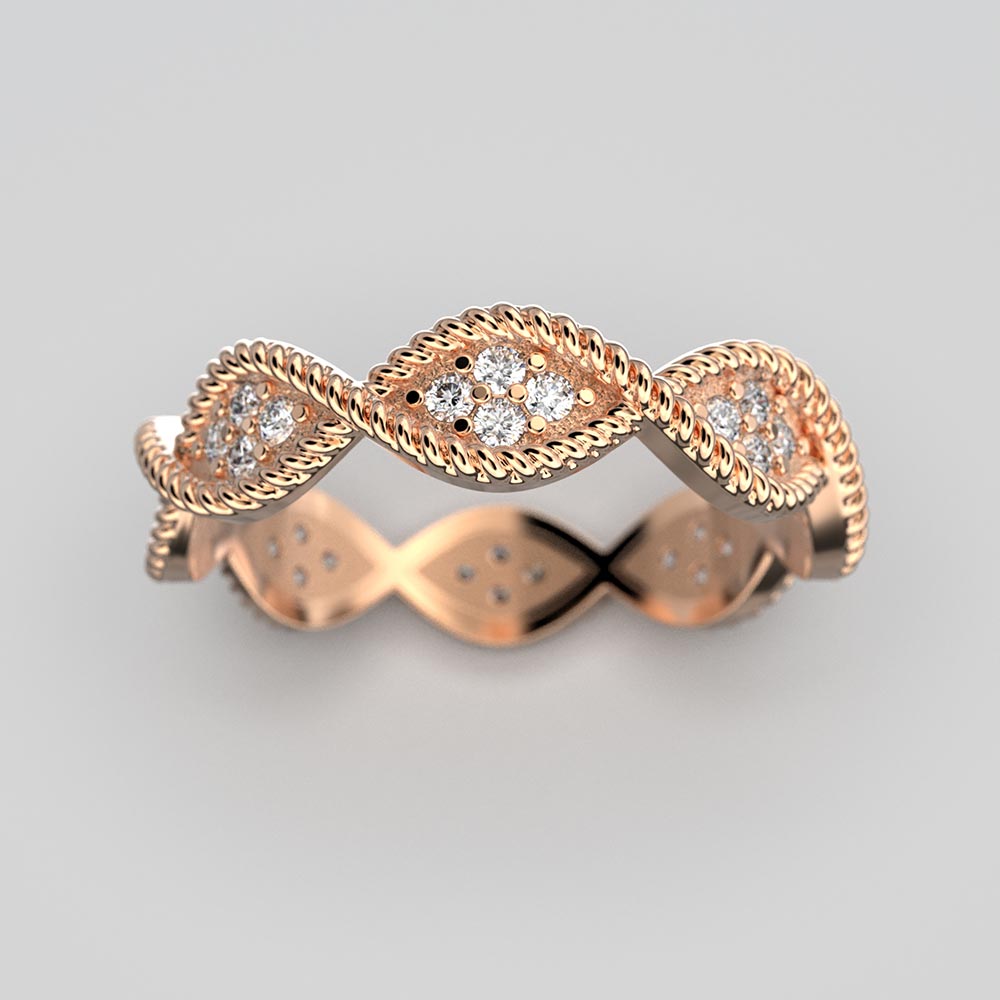 Anello Infinity Diamonds Oro Made in Italy