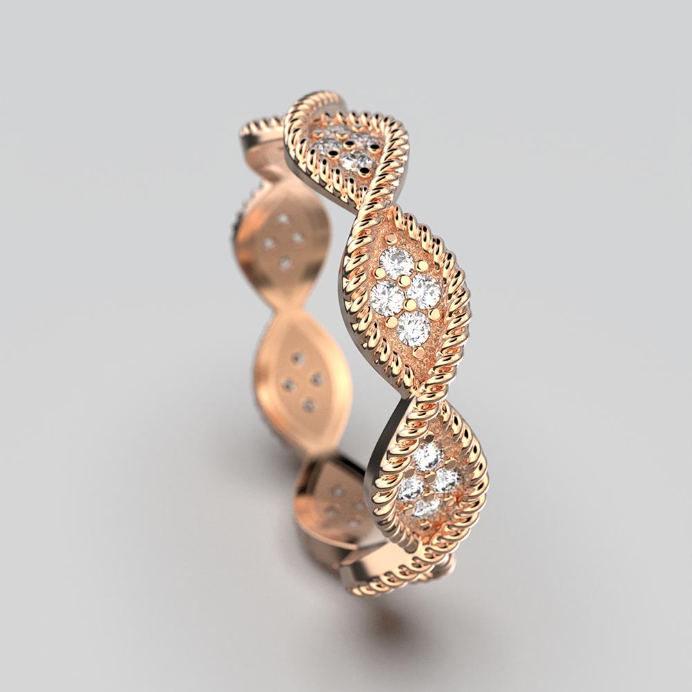 Anello Infinity Diamonds Oro Made in Italy