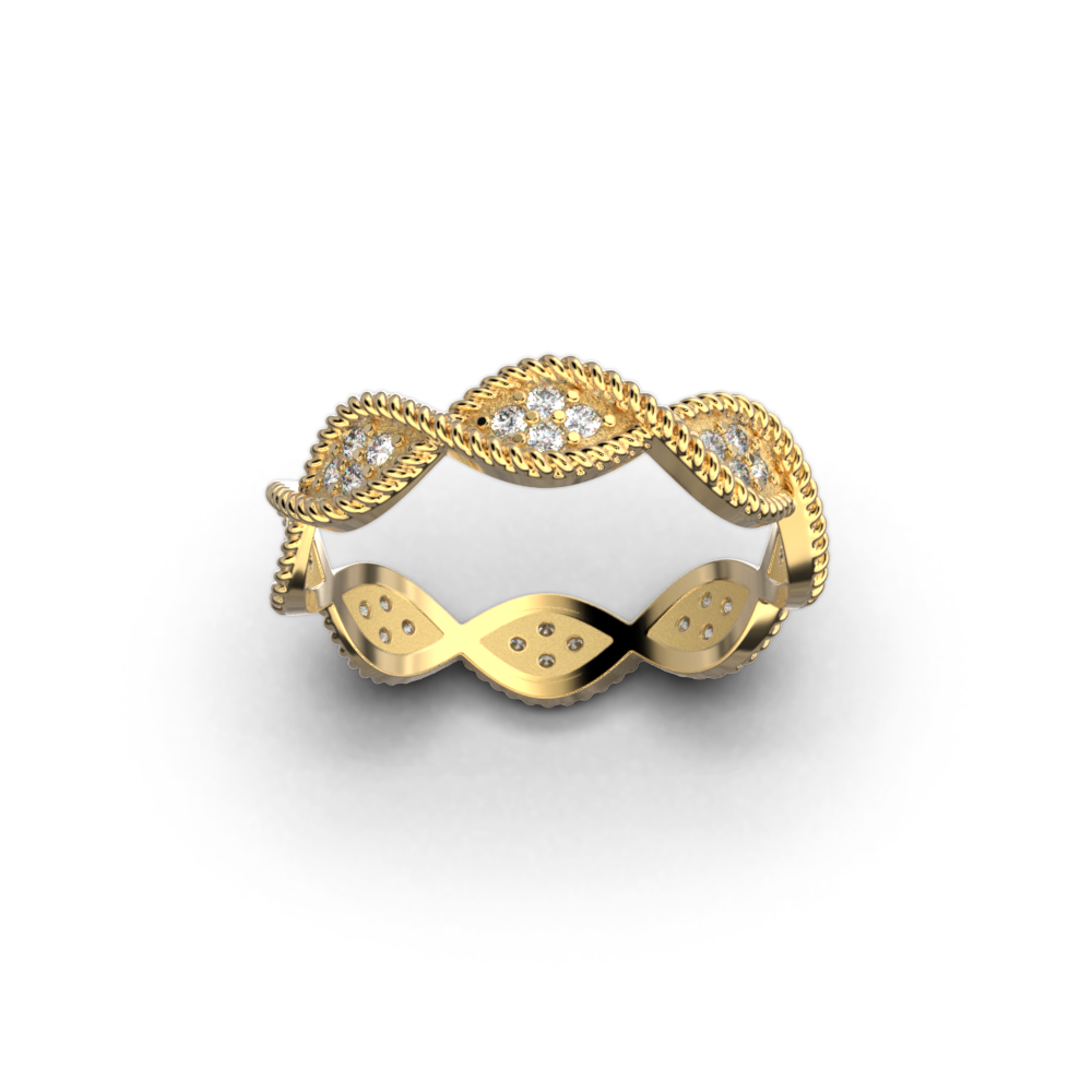 Anello Infinity Diamonds Oro Made in Italy