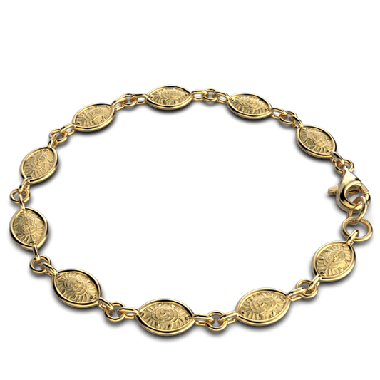 Italian Baroque Style Gold Bracelet