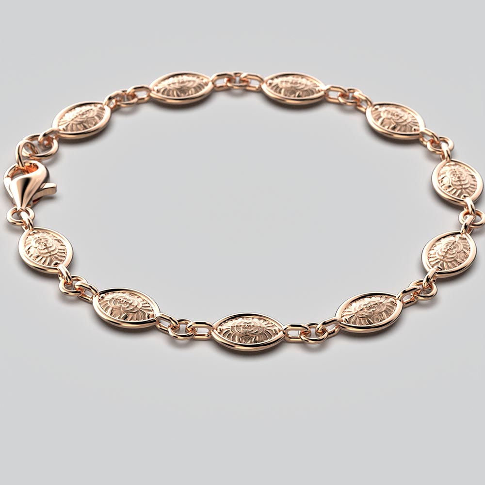 Italian Baroque Style Gold Bracelet