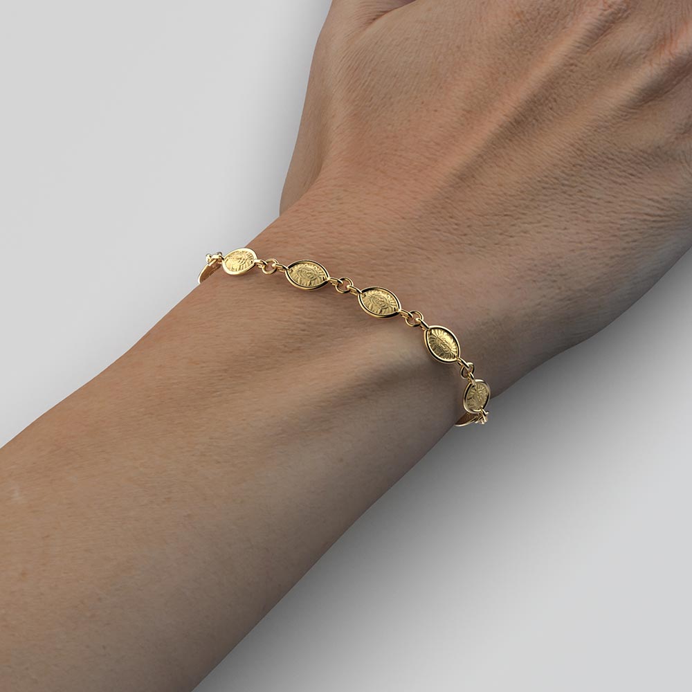 Bracciale in oro in stile barocco italiano