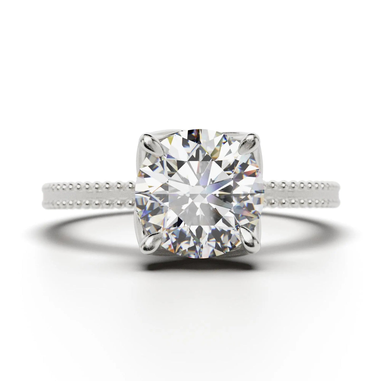 Amore Solitaire Engagement Ring - Round Cut Diamond