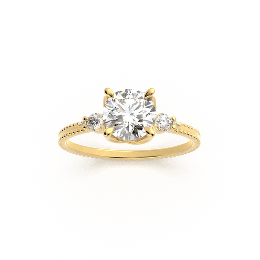 Italian Diamond Engagement Ring - Amore Collection