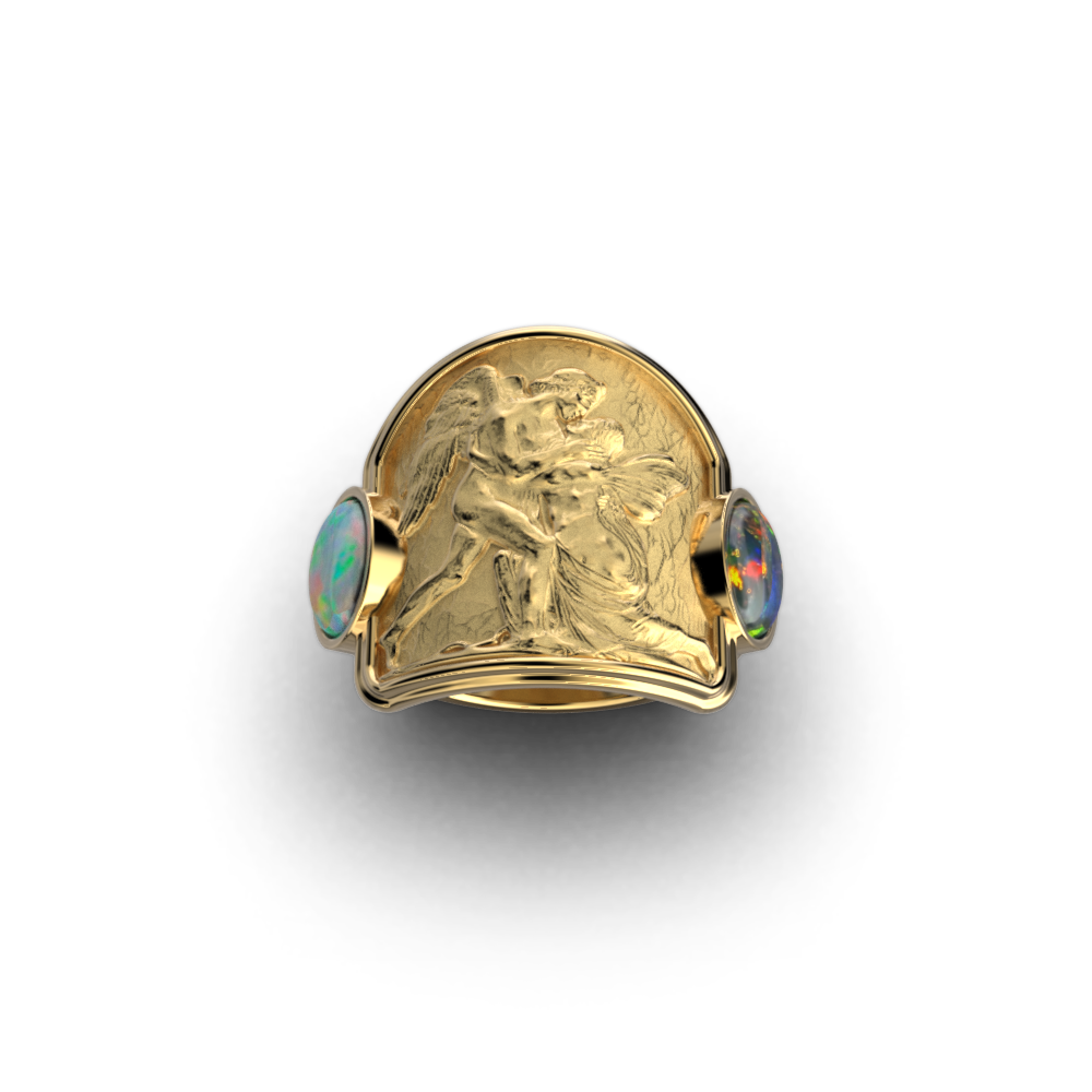 Anello in oro Love And Psyche con opali naturali Welo