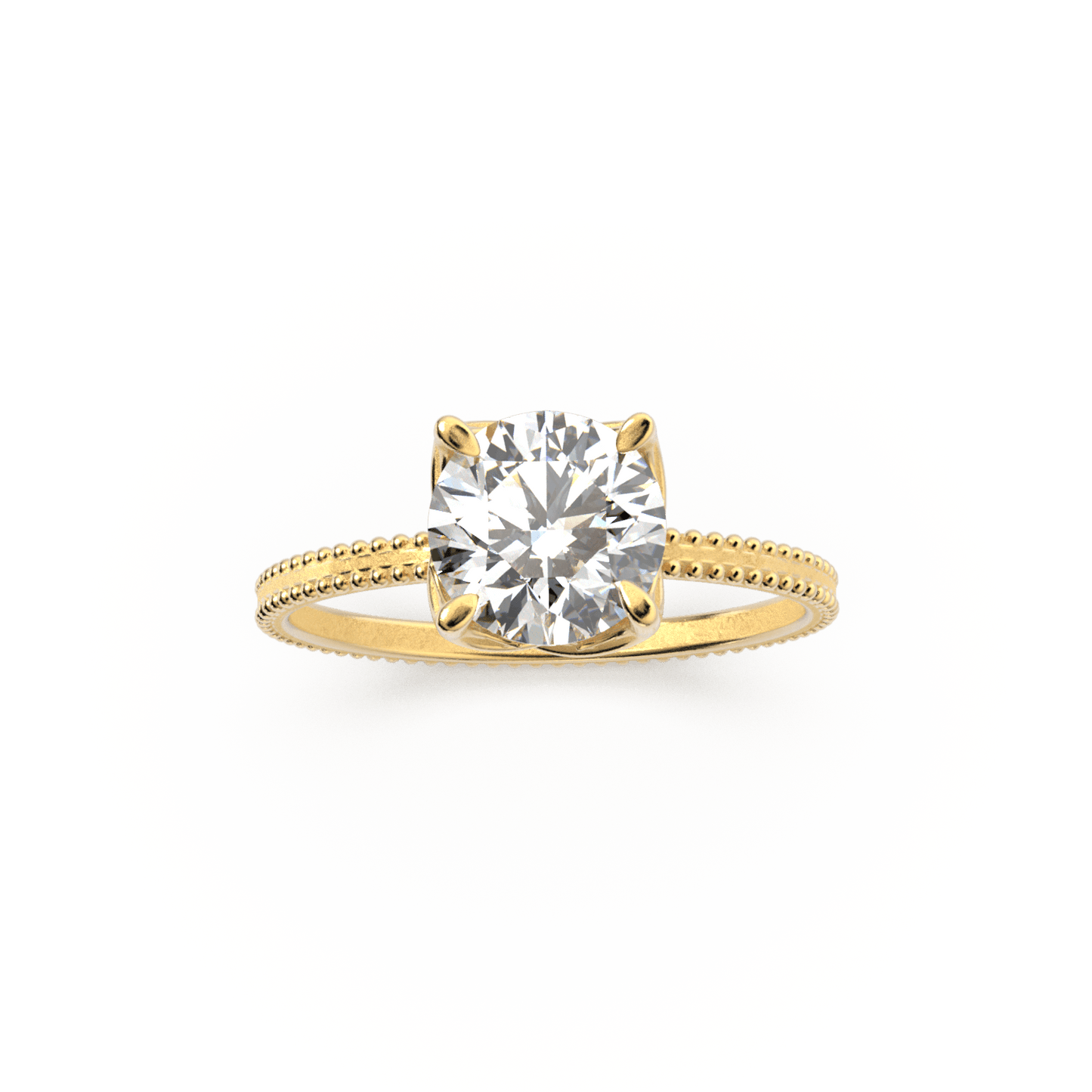 Amore Solitaire Engagement Ring - Round Cut Diamond