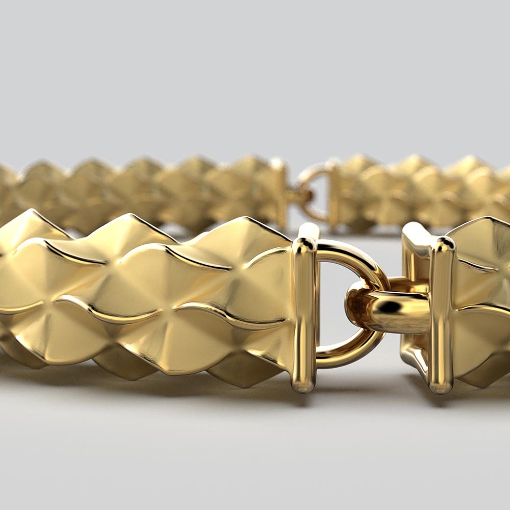 Semi-Rigid Gold Bracelet - Oltremare Gioielli