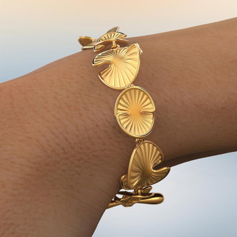 Elegant Gold Bracelet Made in Italy - Oltremare Gioielli
