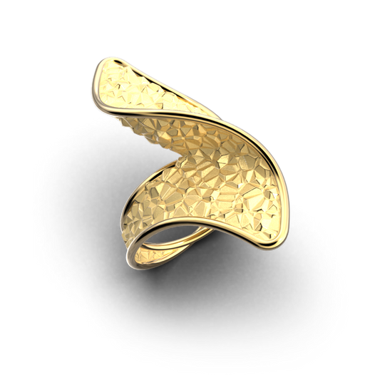 Mobius Gold Ring made in Italy - Oltremare Gioielli