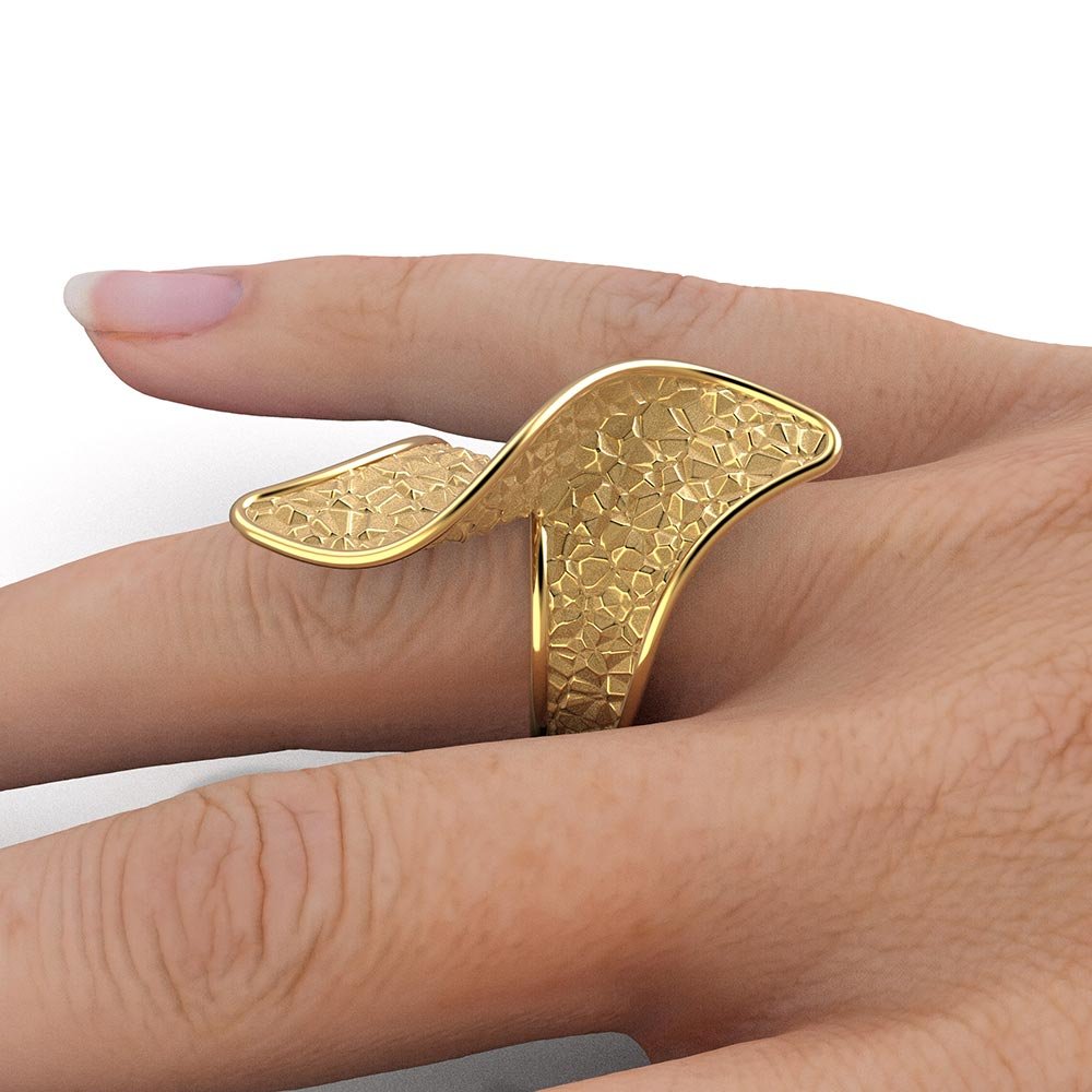 Mobius Gold Ring made in Italy - Oltremare Gioielli
