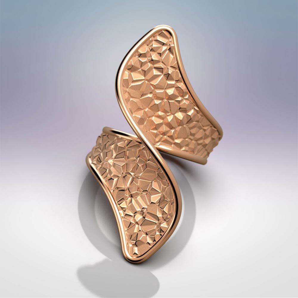 Mobius Gold Ring made in Italy - Oltremare Gioielli