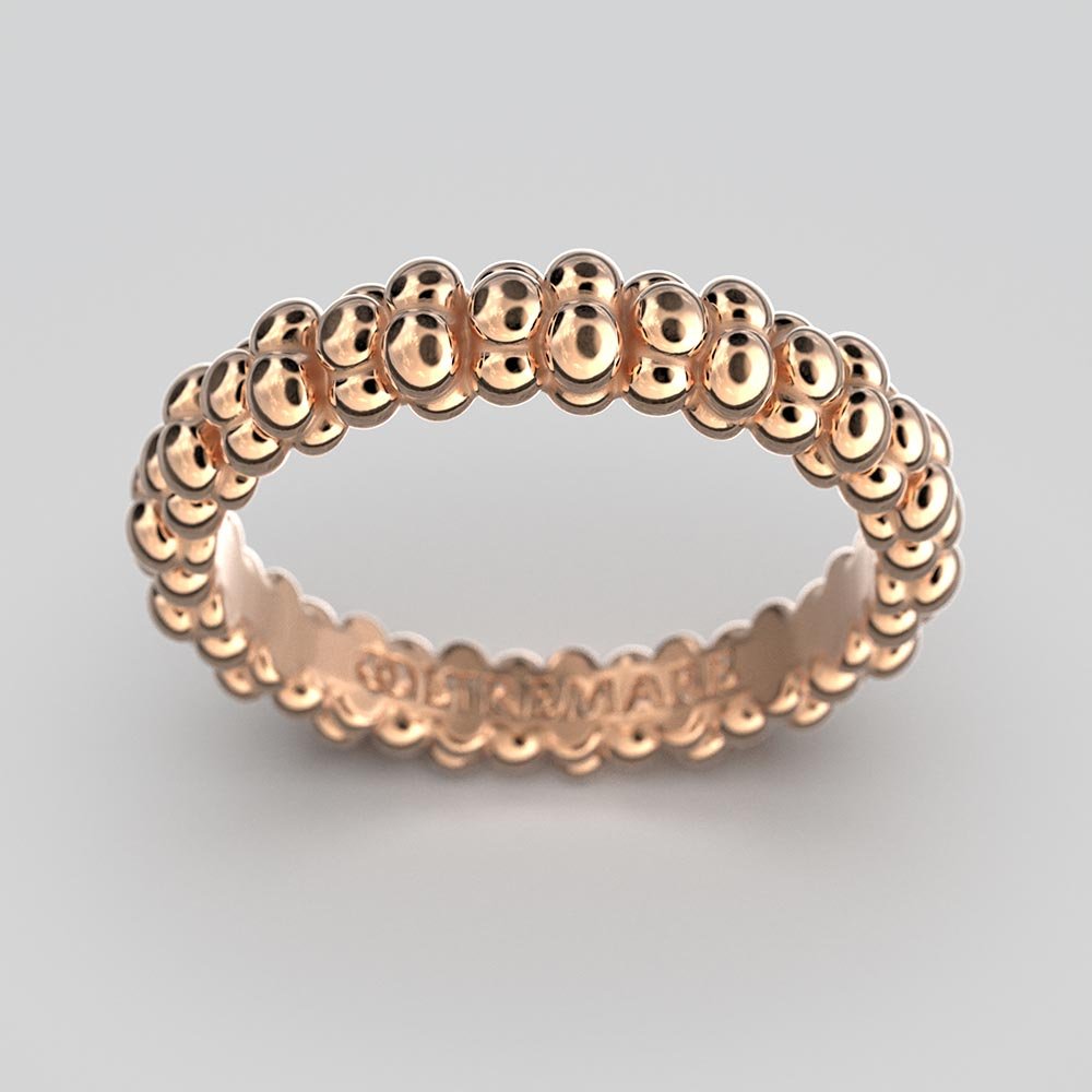 Large Gold Wedding Ring - Oltremare Gioielli