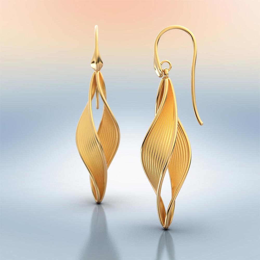 Elegant Dangle Drop Earrings Made in Italy - Oltremare Gioielli