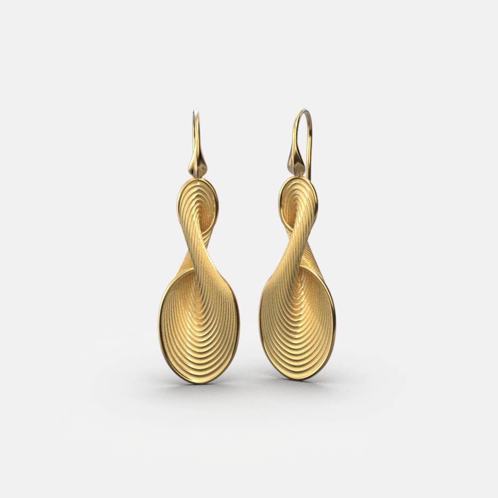 Futuristic Dangle Drop Earrings - Oltremare Gioielli