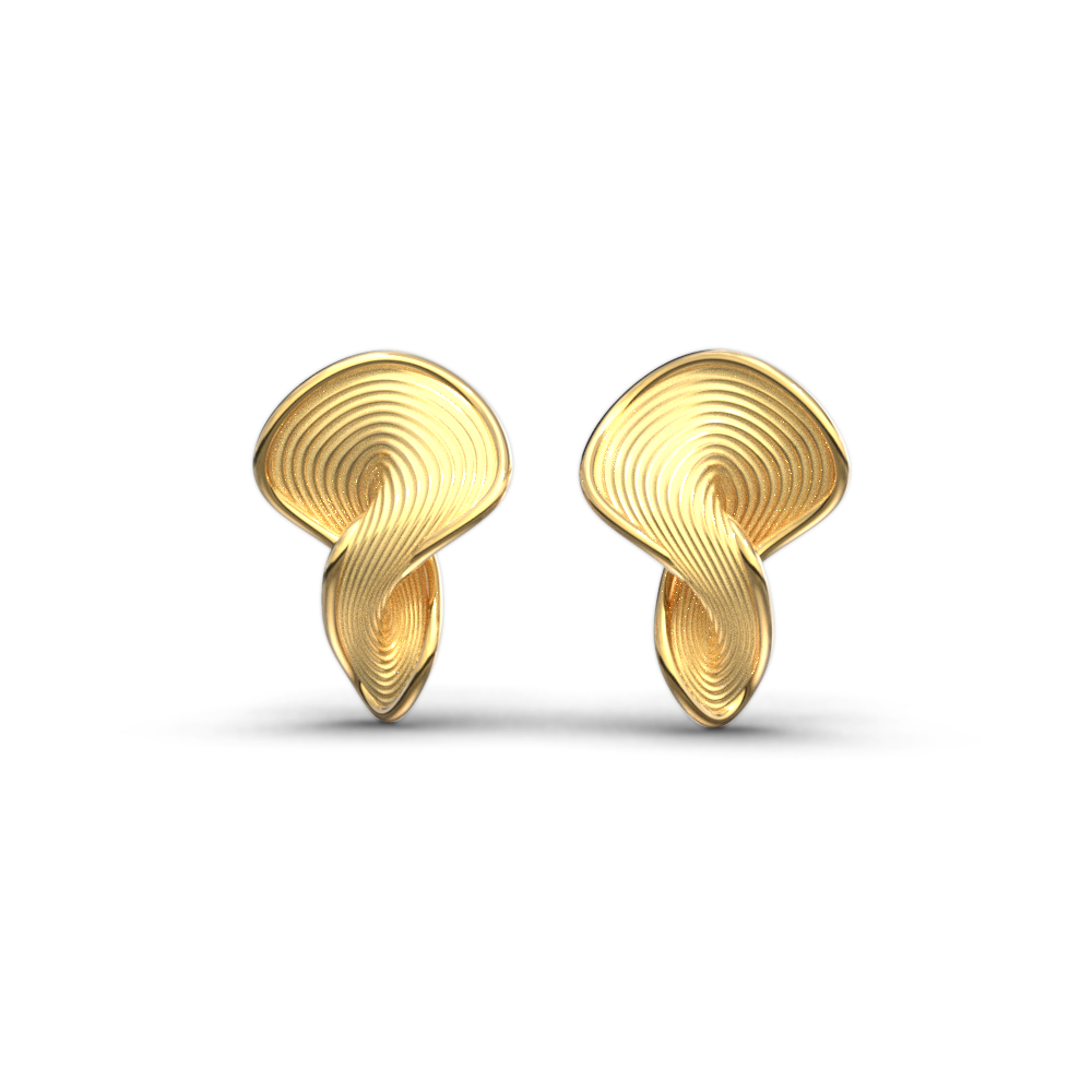 Modern Contemporary Gold Studs - Oltremare Gioielli