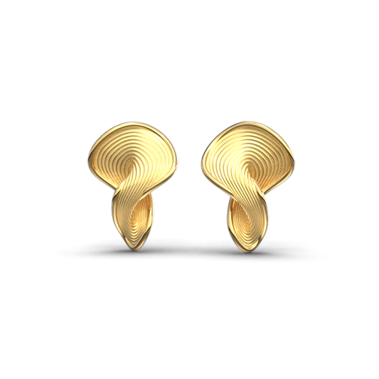 Modern Contemporary Gold Studs - Oltremare Gioielli