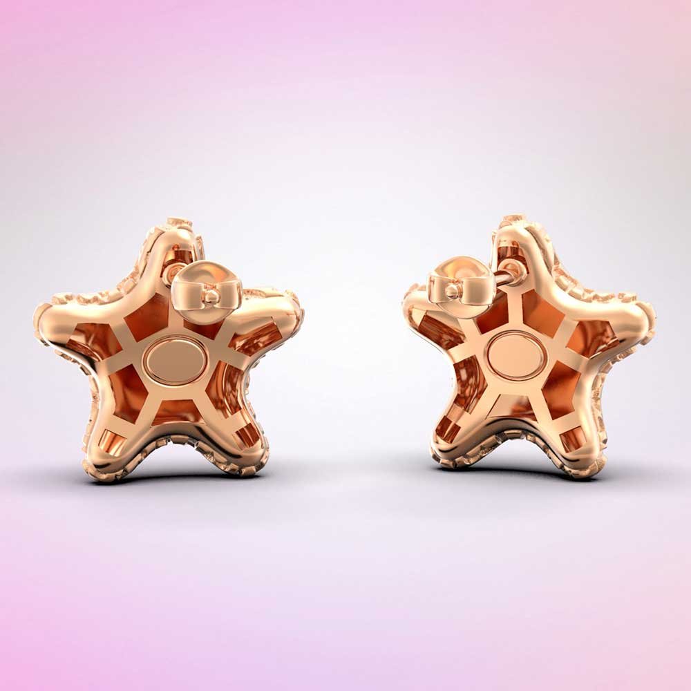 Italian Gold Starfish Stud Earrings - Oltremare Gioielli