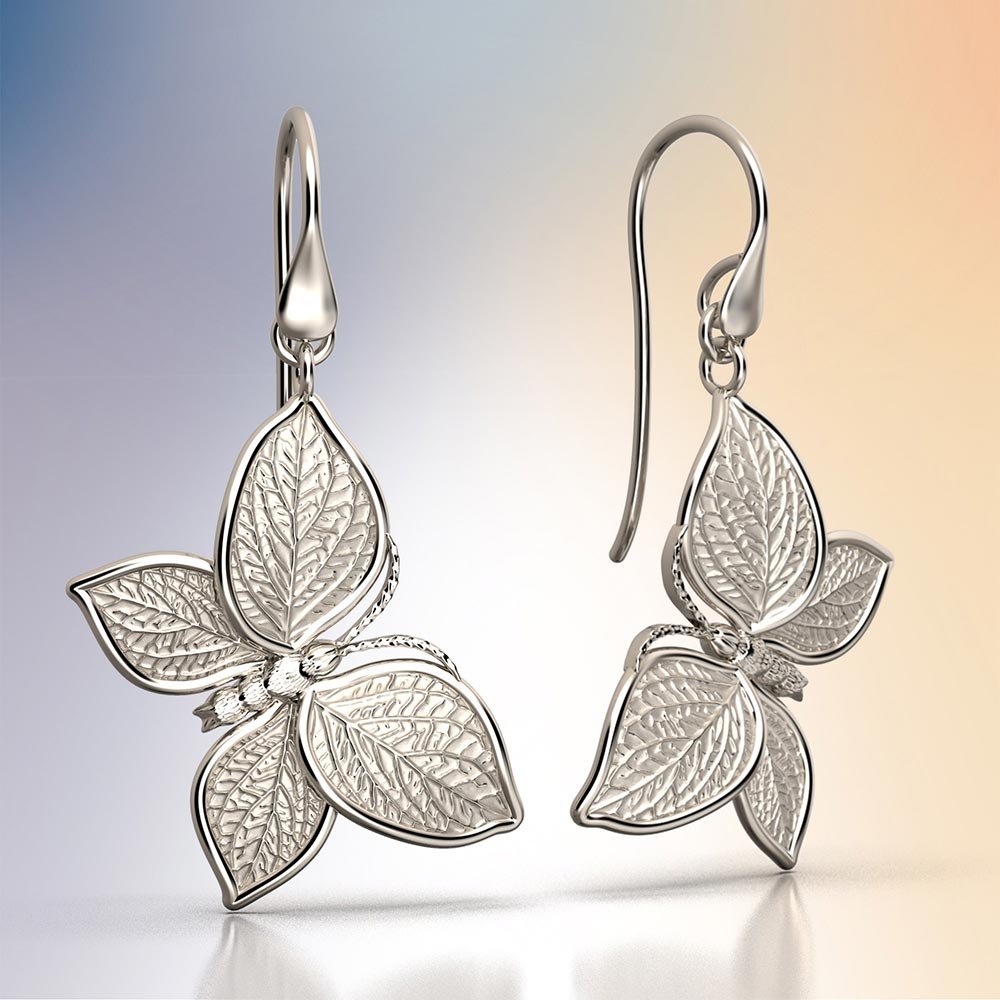 Butterfly Dangle Earrings Made in Italy - Oltremare Gioielli