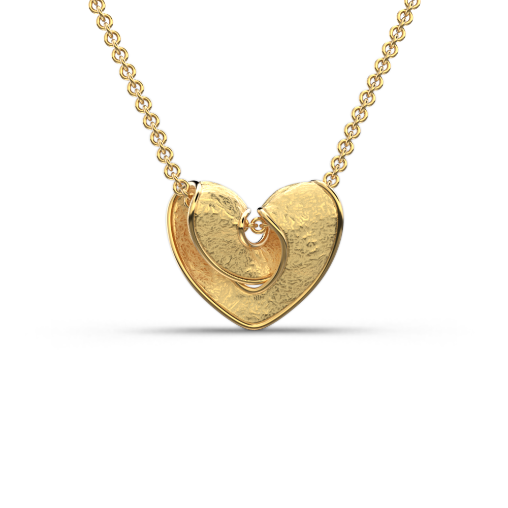 Heart Pendant Necklace Made in Italy - Oltremare Gioielli