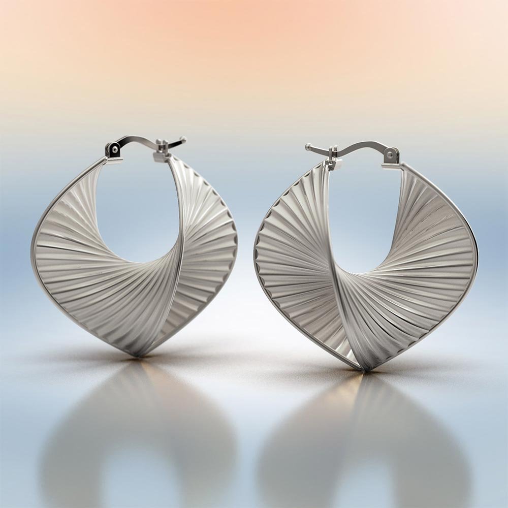 Stylish Hoop Earrings Made in Italy - Oltremare Gioielli