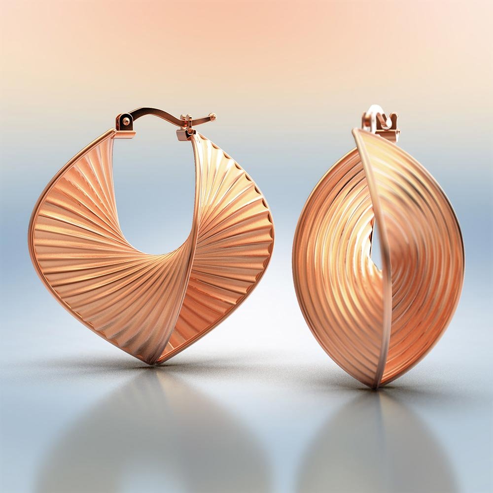 Stylish Hoop Earrings Made in Italy - Oltremare Gioielli