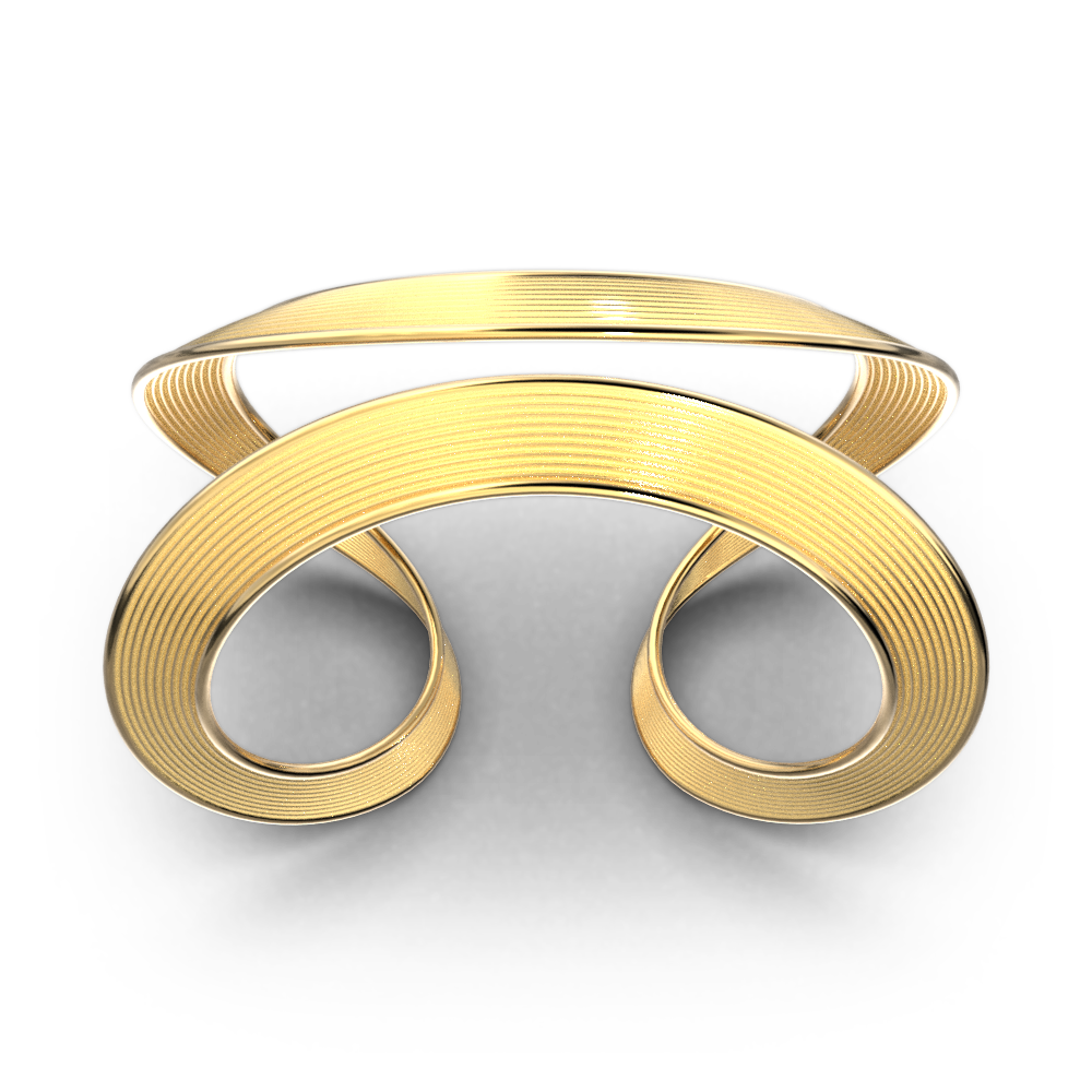 Statement Gold Cuff Bracelet - Oltremare Gioielli