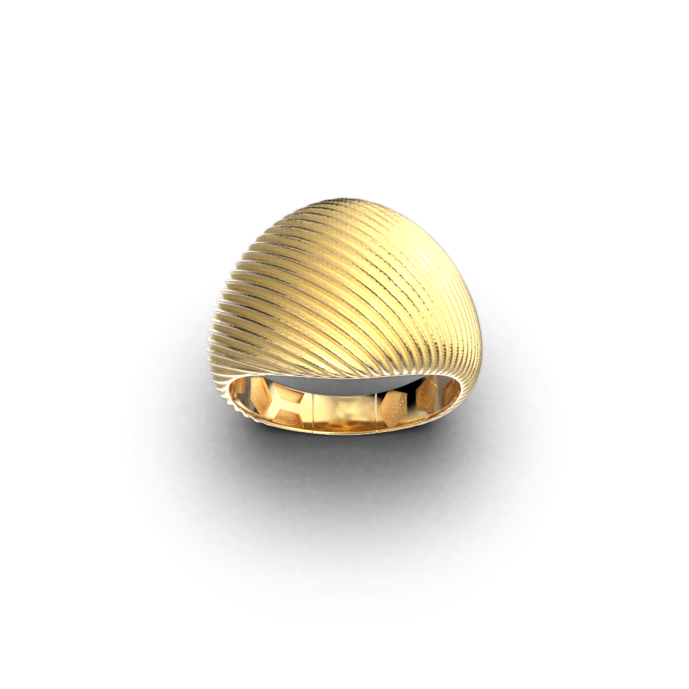 Bold Dome Ring Made in Italy - Oltremare Gioielli