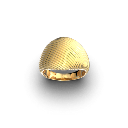 Bold Dome Ring Made in Italy - Oltremare Gioielli