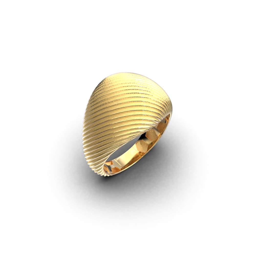 Bold Dome Ring Made in Italy - Oltremare Gioielli